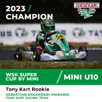 TONYKART ROOKIE EVS、WSK SUPER CUP BY MINI Gr.3 U10チャンピオン獲得！！